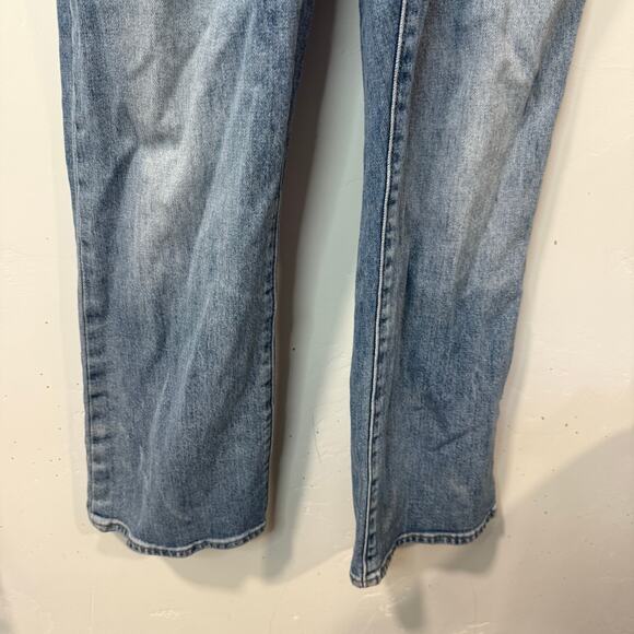 Levi's Kick Flare Jumpsuit Denim Jean Ankle Boiler Suit Overall Utility Medium - Picture 6 of 14